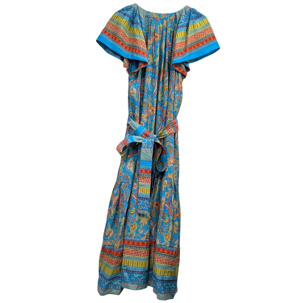 Current Air Briony Tiered Midi Modern Boho Dress - Picture 3 of 6